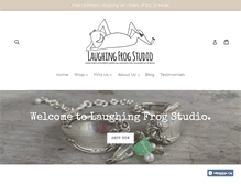 Tablet Screenshot of laughingfrogstudio.com